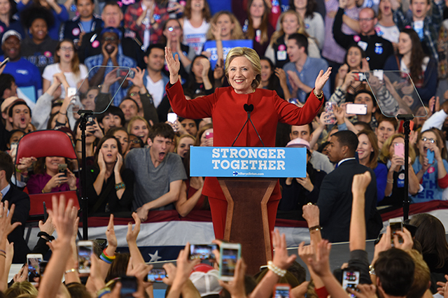 Hillary Clinton ends campaign trail at NC State with midnight rally